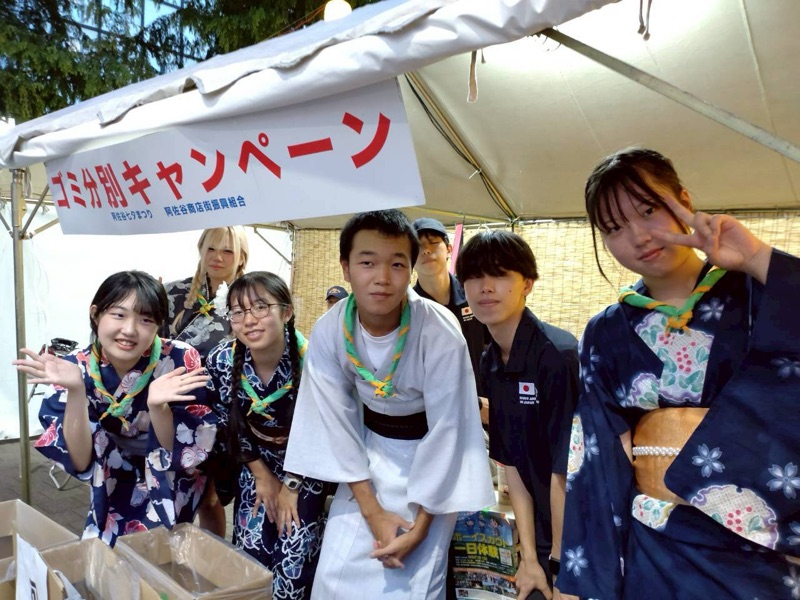 七夕まつり奉仕活動の様子